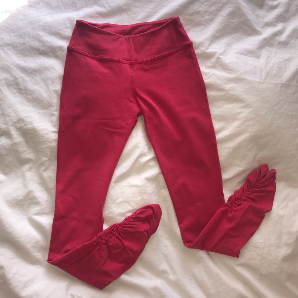 Beyond Yoga Pink Roughed Leggings Small